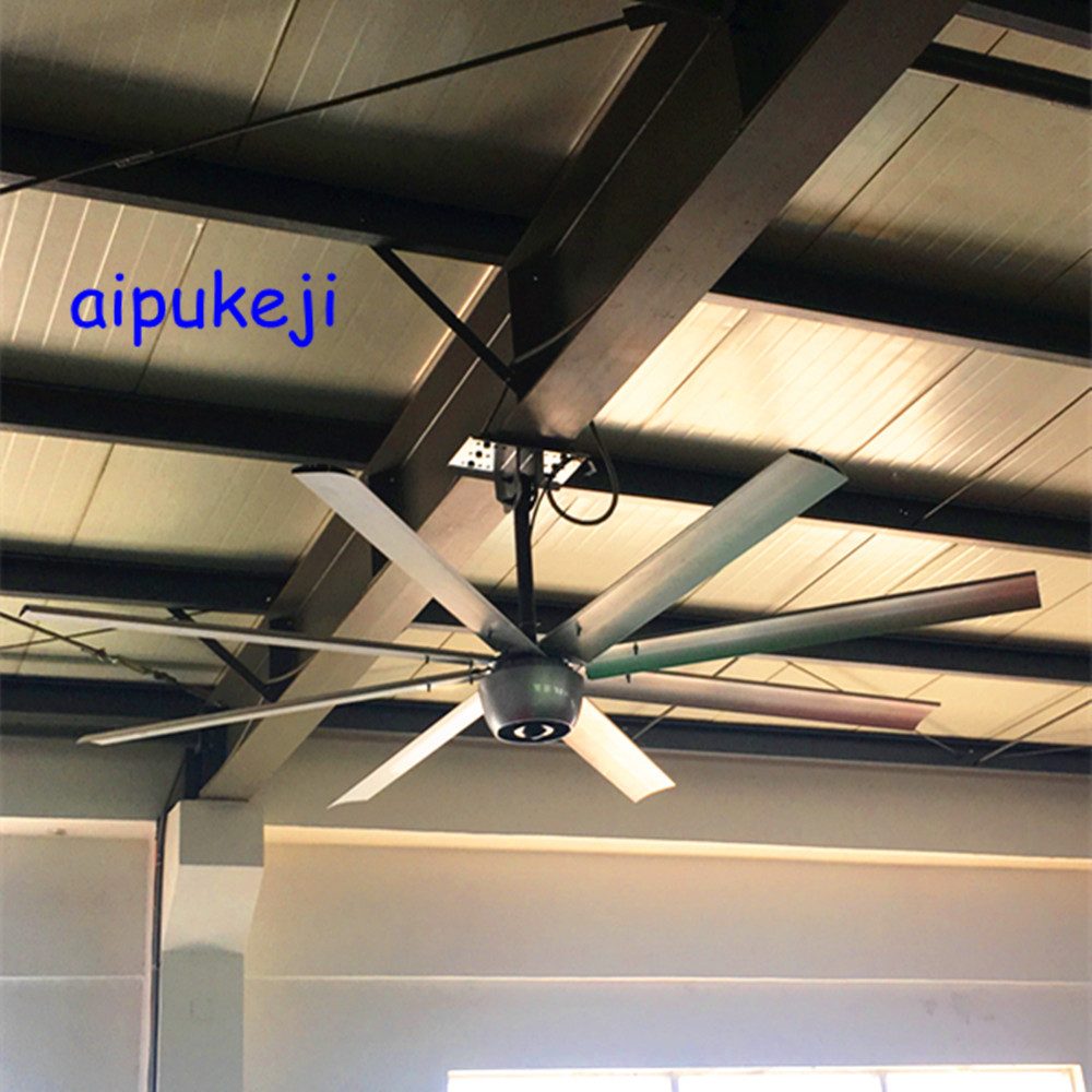 Fans de plafond tranquilles de moteur sans engrenages de BLDC, fans de plafond industriels pour des entrepôts